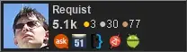 profile for Requist on Stack Exchange, a network of free, community-driven Q&A sites