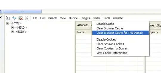 Cache menu