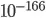 10^{-166}