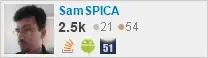profile for SamSPICA on Stack Exchange, a network of free, community-driven Q&A sites