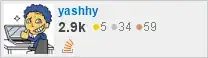 profile for yashhy at Stack Overflow, Q&A for professional and enthusiast programmers
