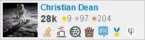 profile for Christian Dean on Stack Exchange, a network of free, community-driven Q&A sites
