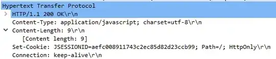Session ID when configured via browser