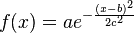 gaussian function from wikipedia