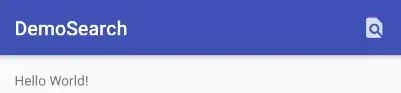 Toolbar Search Icon in Gray Color
