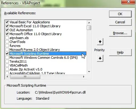 VBA References