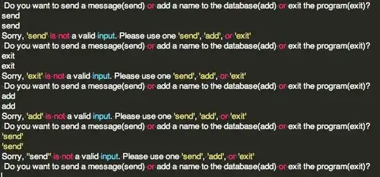 program output
