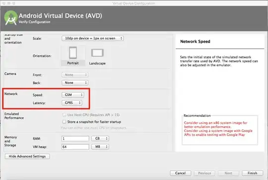 Network Speed and Latency Settings in Android Studio v 1.5