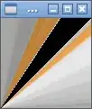 blurred with radius = 1