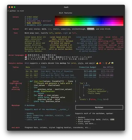 Screenshot of Rich