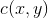 c(x,y)