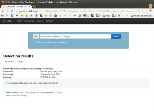 Screenshot of workspace