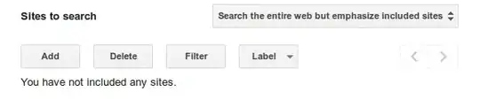 Custom Search Control Panel - Sites to search