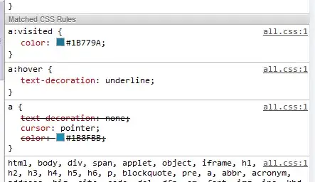 screenshot of code
