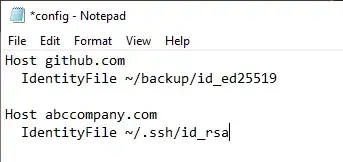 config file
