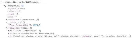 console.dir output