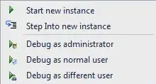 Command prompt displaying the error