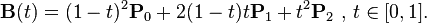 Quadratic Bezier from Wikipedia