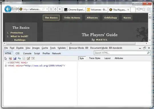 Screenshot for error