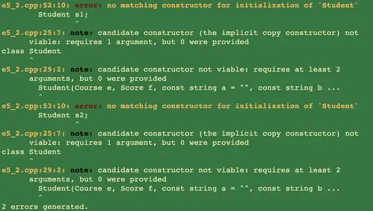 errors and warnings