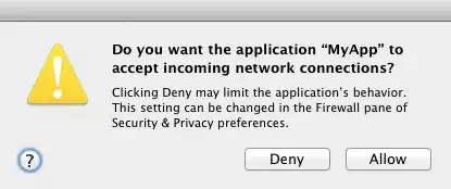 Firewall warning