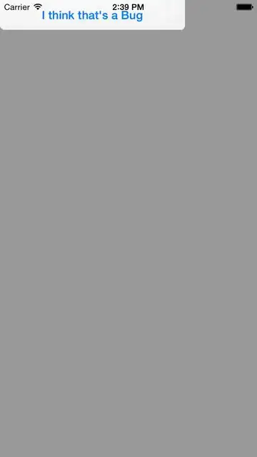 Alert has moved into the top-left margin of the screen