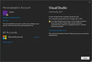 account settings