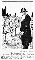 A Jewish father mourns his sons after World War I, 1918.