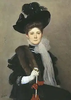 Portrait of the artist Lyubov Hausch (earlier 1913)