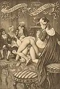 Illustration I: The Ceremonial of Fanny's initiation, Édouard-Henri Avril, 1907