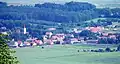 View of Černouček from Říp