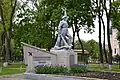 Mass grave of Soviet soldiers who died during World War II, Sobornyi square, Pokrovsk