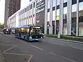 Two LiAZ-4292.60 buses of JSC Mostransavto, routes No. 344c and 344, at a suburban bus station near the Khovrino metro station, May 2023