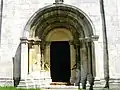 Carved western entrance
