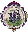 Seal of the Kazan kingdom from the royal titular book of 1672.