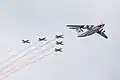 A flypast by the Air Force.