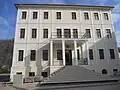 Rectorate of Goce Delčev University of Štip, is located in the building of the former Bulgarian Exarchate school in which Delchev was a teacher
