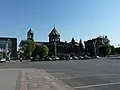 The church as seen from the square