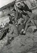 Haganah at Camp Yona in 1947, photo by Beno Rothenberg