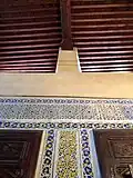 Detail of the stucco decoration