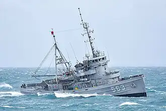Da Tai in a storm