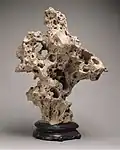 Limestone from Lake Tai, used in gongshi, a Chinese stone art
