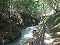 Stream in front of Ryusendo Cave in 2011