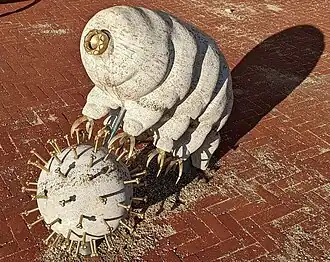 Tardigrade sculpture Noah's Ark 3.0 by Arno Coenen, St Eusebius' Church, Arnhem, the Netherlands