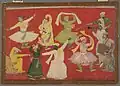 'Dancing Villagers', attributed to Seu of Guler, ca.1730
