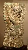 Garuda figure, gilt bronze, Khmer Empire Cambodia, 12th-13th century, John Young Museum, University of Hawaii at Manoa