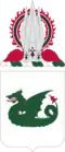 Arms of the 37th Armor Regiment, featuring a wyvern glissant
