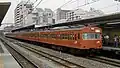 A Musashino Line 103 series (low-cab type) EMU, August 2001