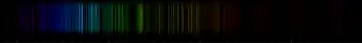 Color lines in a spectral range
