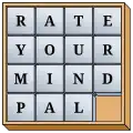 A solved 15-puzzle with letters forming a sentence